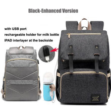Load image into Gallery viewer, Diaper Bag USB Baby Bag