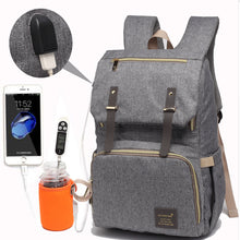 Load image into Gallery viewer, Diaper Bag USB Baby Bag