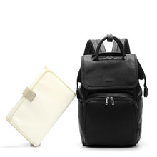 Load image into Gallery viewer, Leather baby diaper bag backpack
